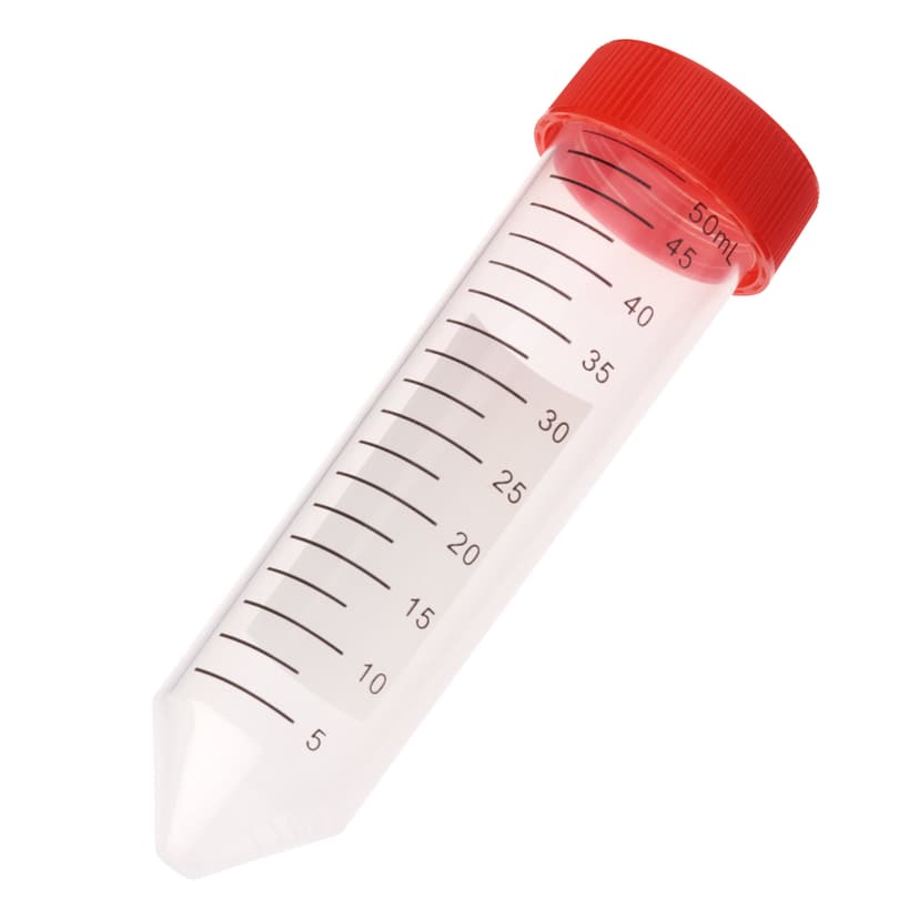 50mL Centrifuge Tube, Red Cap  Bag, Sterile