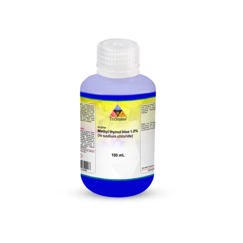 Methyl Thymol Blue 1.0% in Sodium Chloride - 100mL