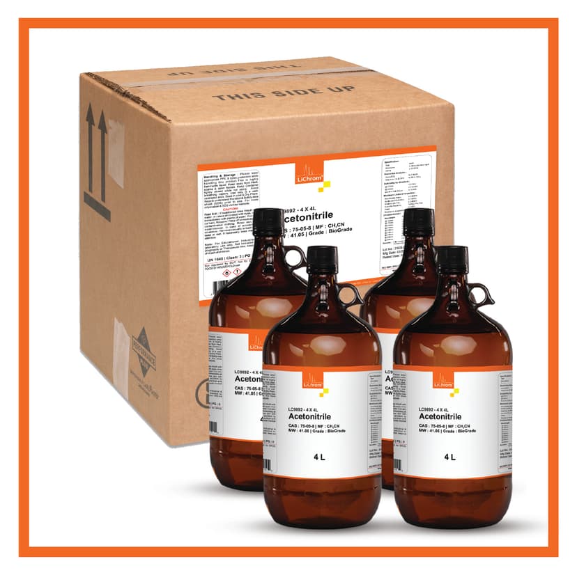 Acetonitrile - BioGrade HPLC - 4X4L