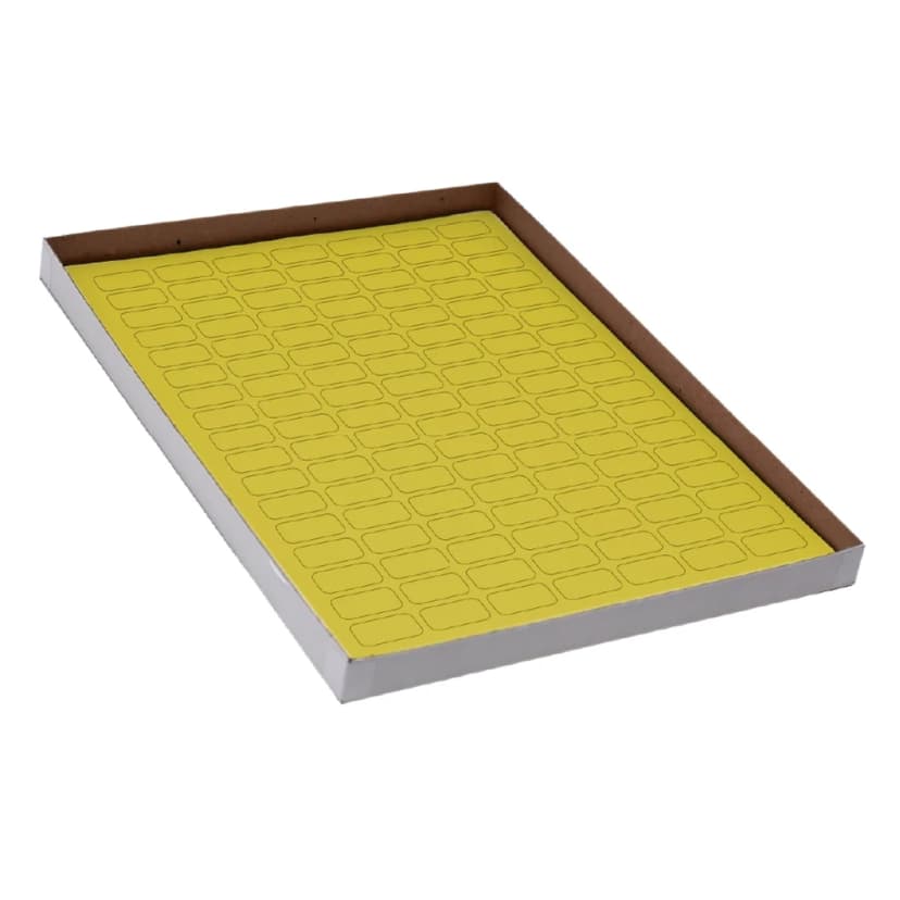 Label Sheets, Cryo, 24x13mm, for 0.5mL Tubes, 20 Sheets, 119 Labels per Sheet, Yellow