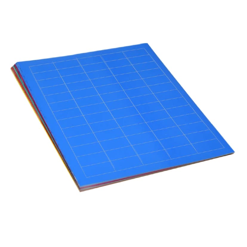Label Sheets, Cryo, 38x19mm, for General Use, Assorted Colors (300 labels in blue, green, violet, red and yellow)