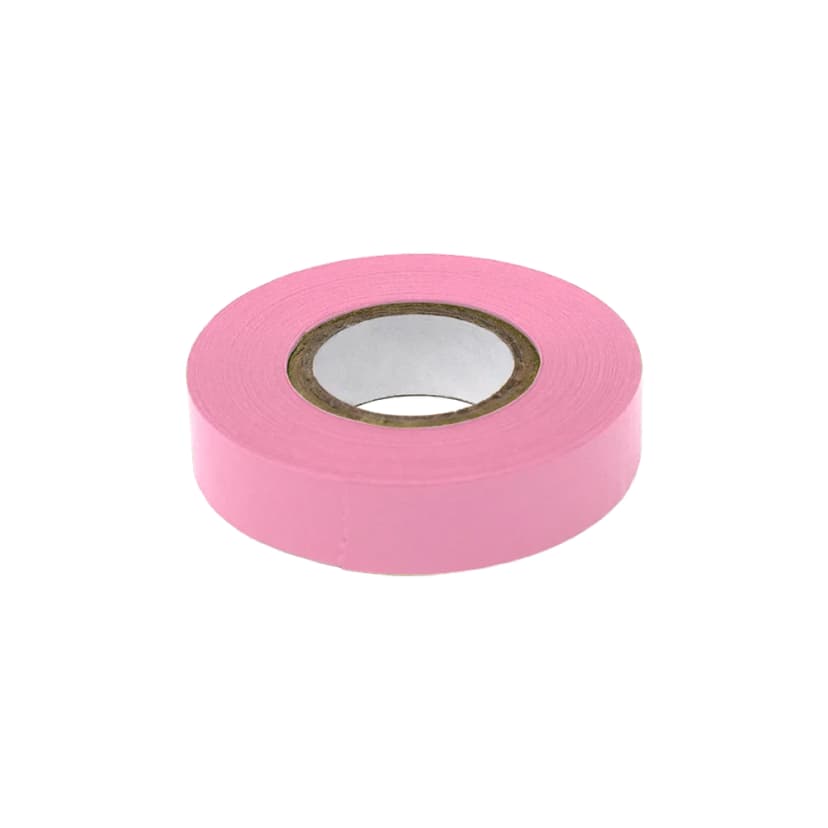 Labeling Tape, 1/2" x 500" per Roll, 6 Rolls/Box, Pink
