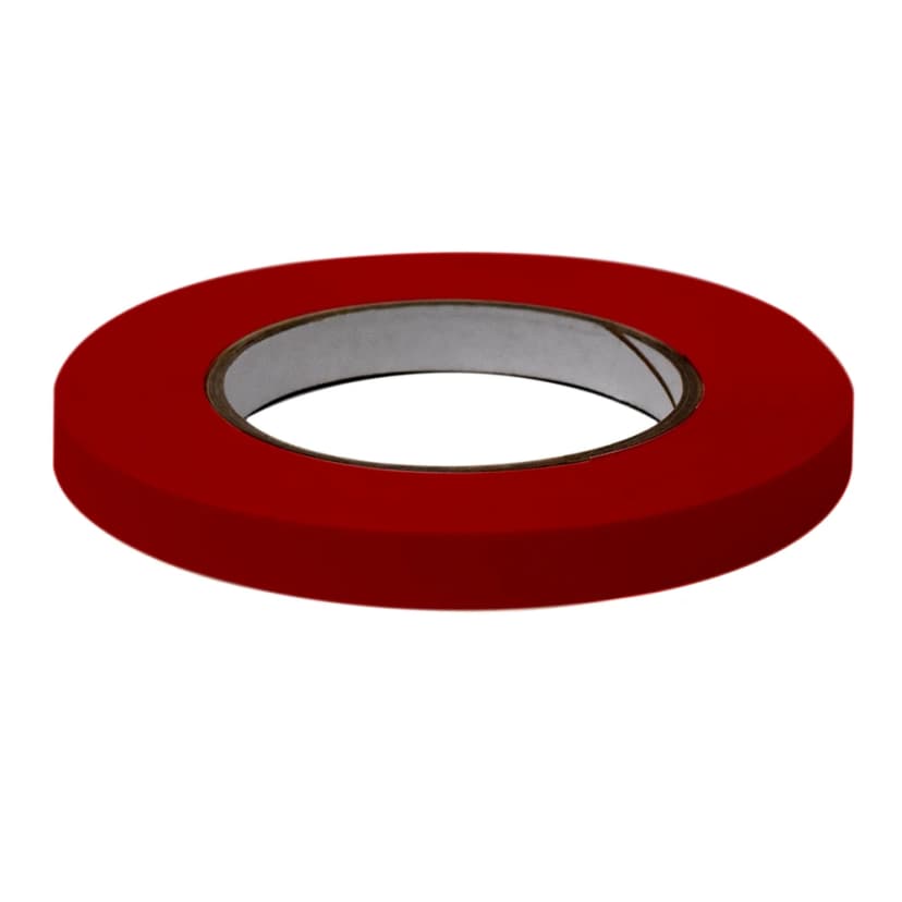 Labeling Tape, 1/2" x 60yd per Roll, 6 Rolls/Case, Dark Red