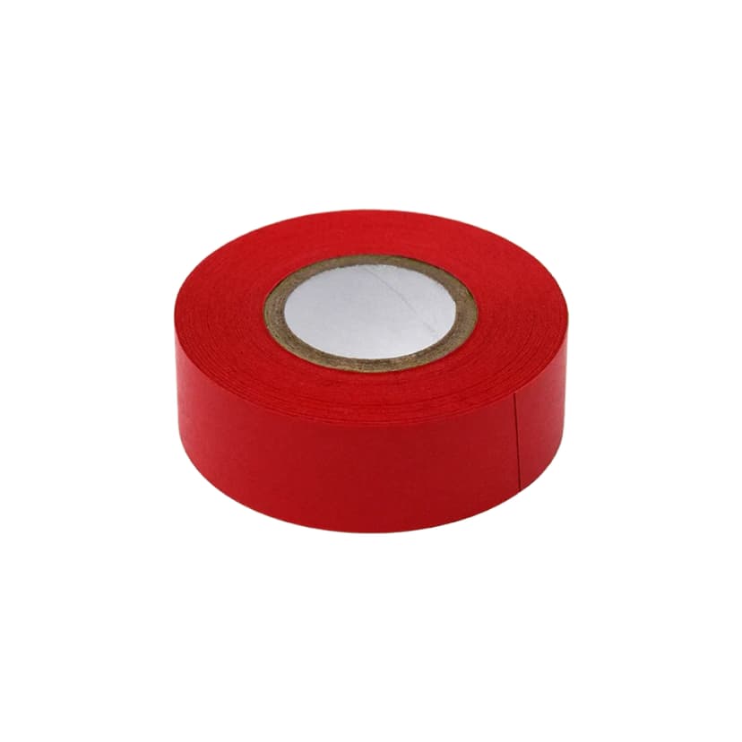 Labeling Tape, 3/4" x 500" per Roll, 4 Rolls/Box, Red