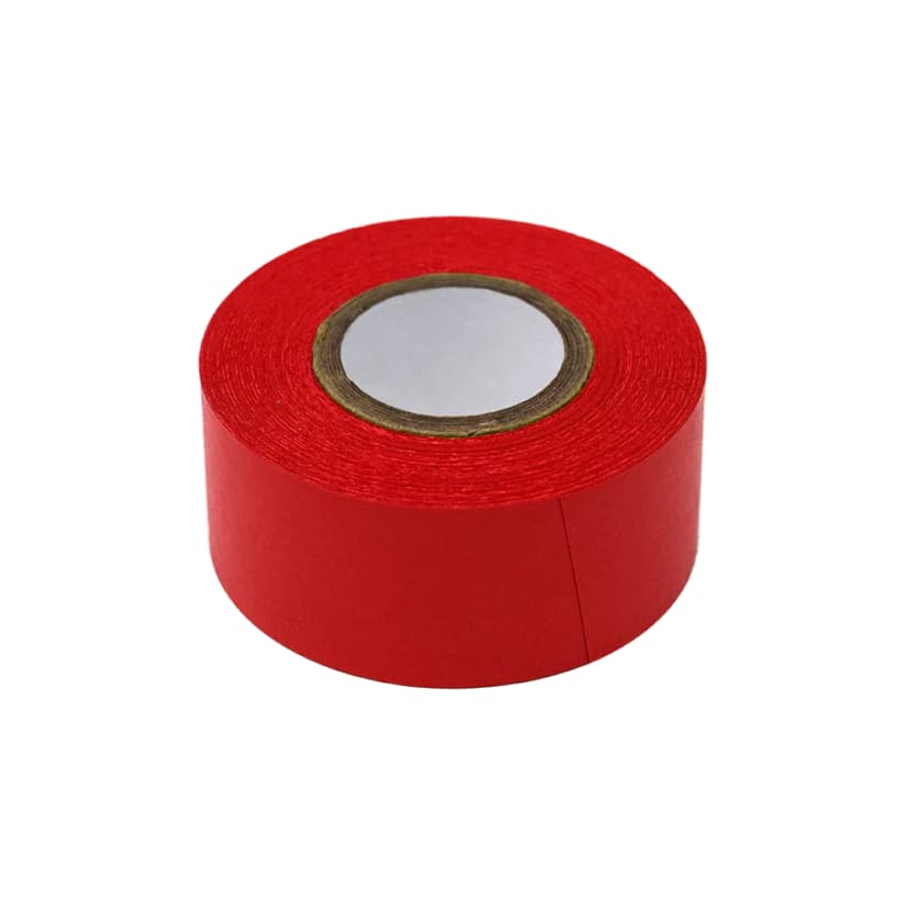 Labeling Tape, 1" x 500" per Roll, 3 Rolls/Box, Red