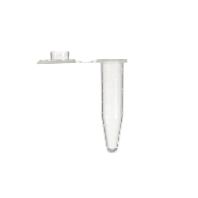 Axygen 0.6mL MaxyClear Snaplock Microcentrifuge Tube, Polypropylene, Clear, Non-Sterile,1000 Tubes/Pack, 10 Packs/Case.