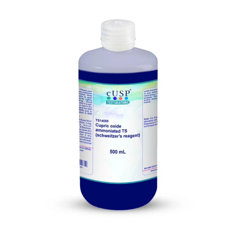 Cupric Oxide, Ammoniated, TS (Schweitzer's Reagent) - 500mL