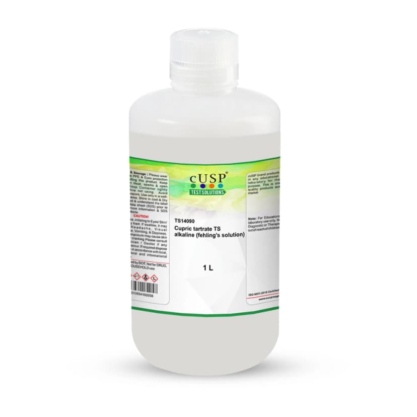 Cupric Tartrate TS, Alkaline (Fehling's Solution) - 1000mL