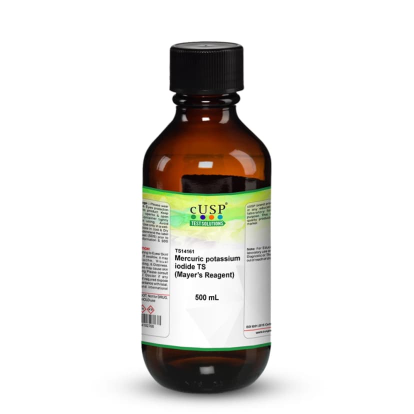 Mercuric-Potassium Iodide TS (Mayer's Reagent) - 500mL