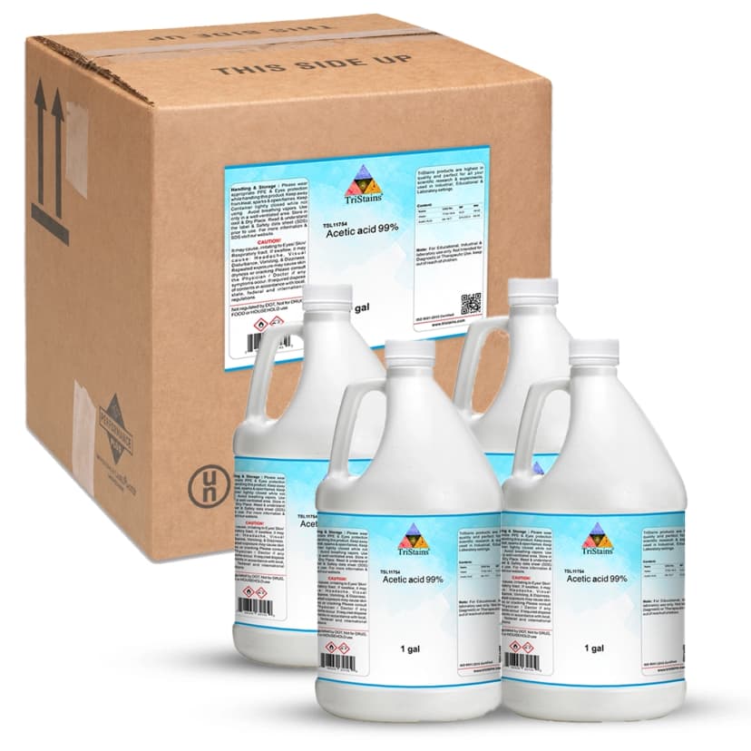 Acetic Acid, 99% - 4X1gal