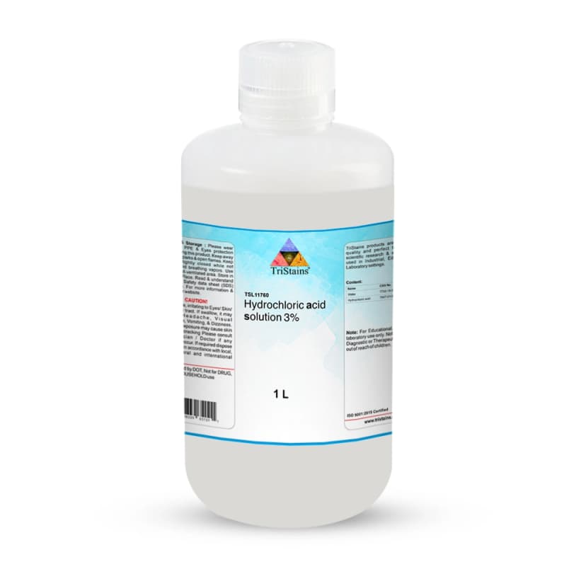 Hydrochloric Acid Solution, 3% - 1000ml