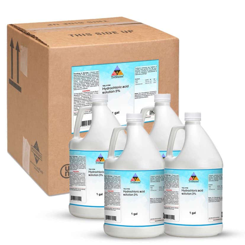 Hydrochloric Acid Solution, 3% - 4X1gal