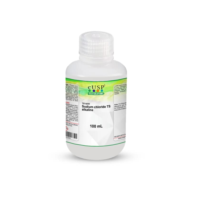 Sodium Chloride TS, Alkaline - 100mL