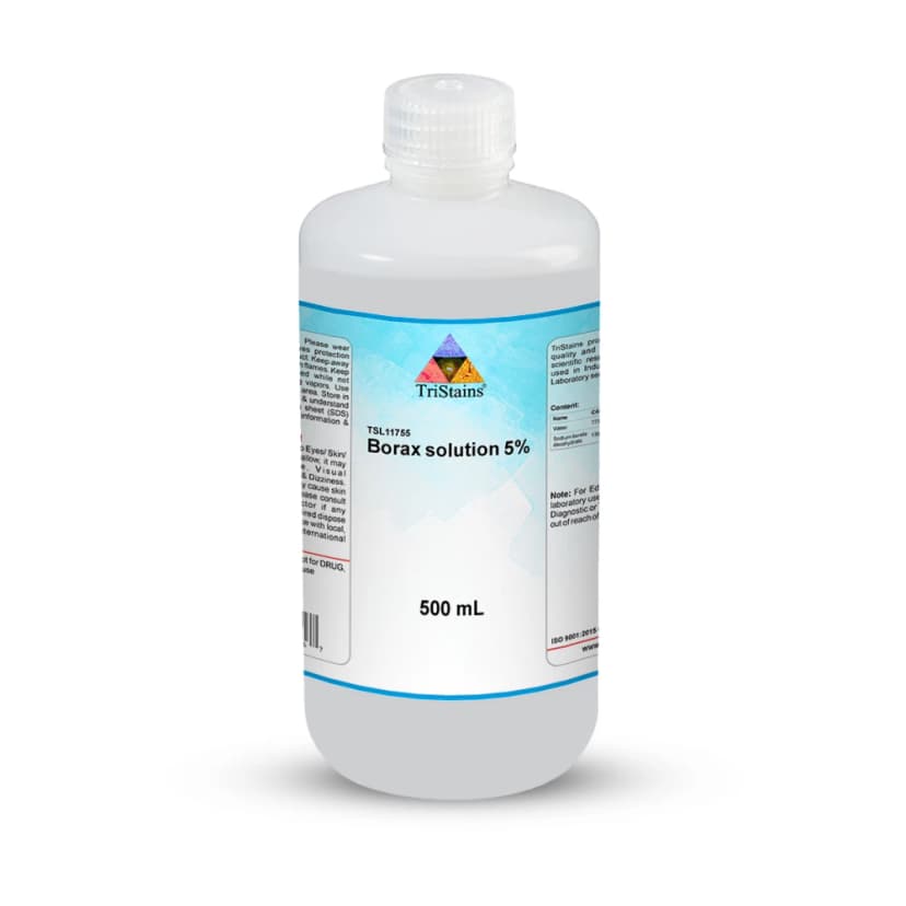 Borax Solution, 5% - 500mL