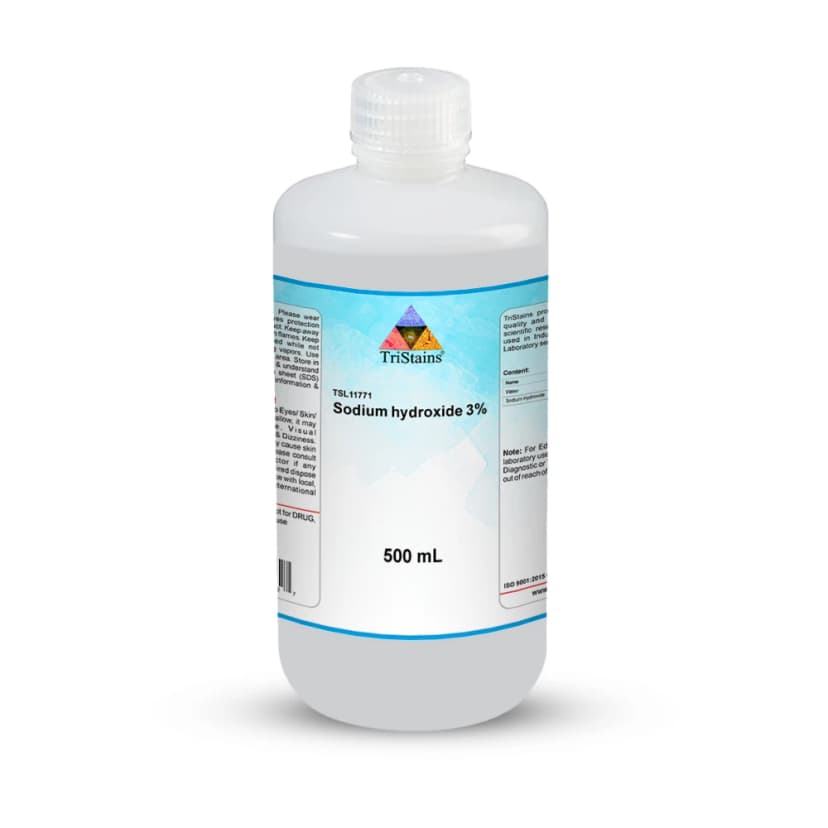 Sodium Hydroxide, 3% - 500mL