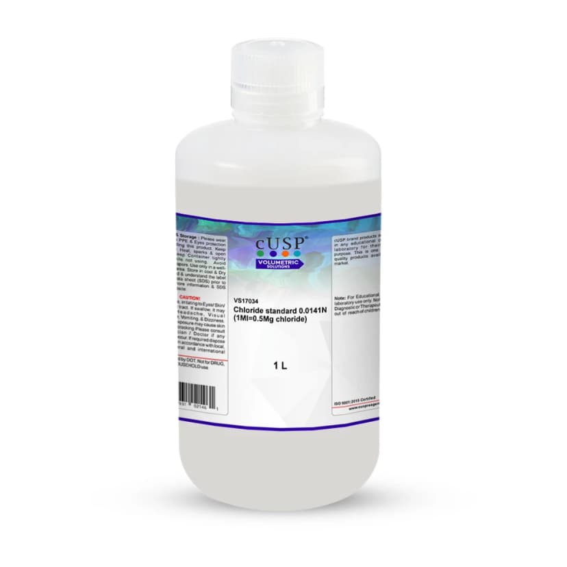Chloride Standard 0.0141N; (1Ml = 0.5Mg Chloride) - 1L