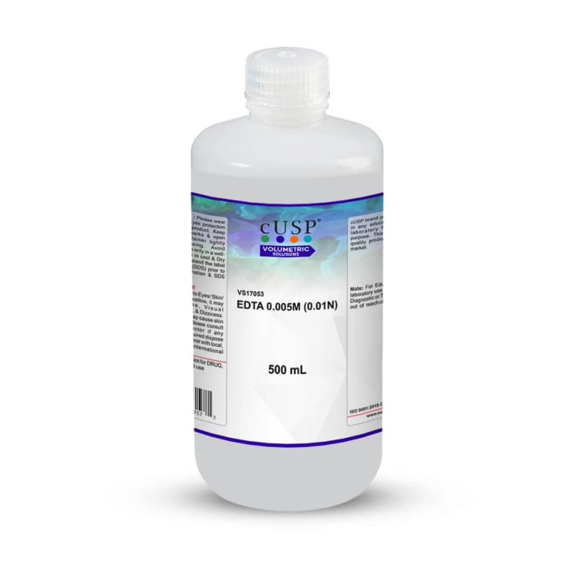 EDTA 0.005M (0.010N) - 500mL