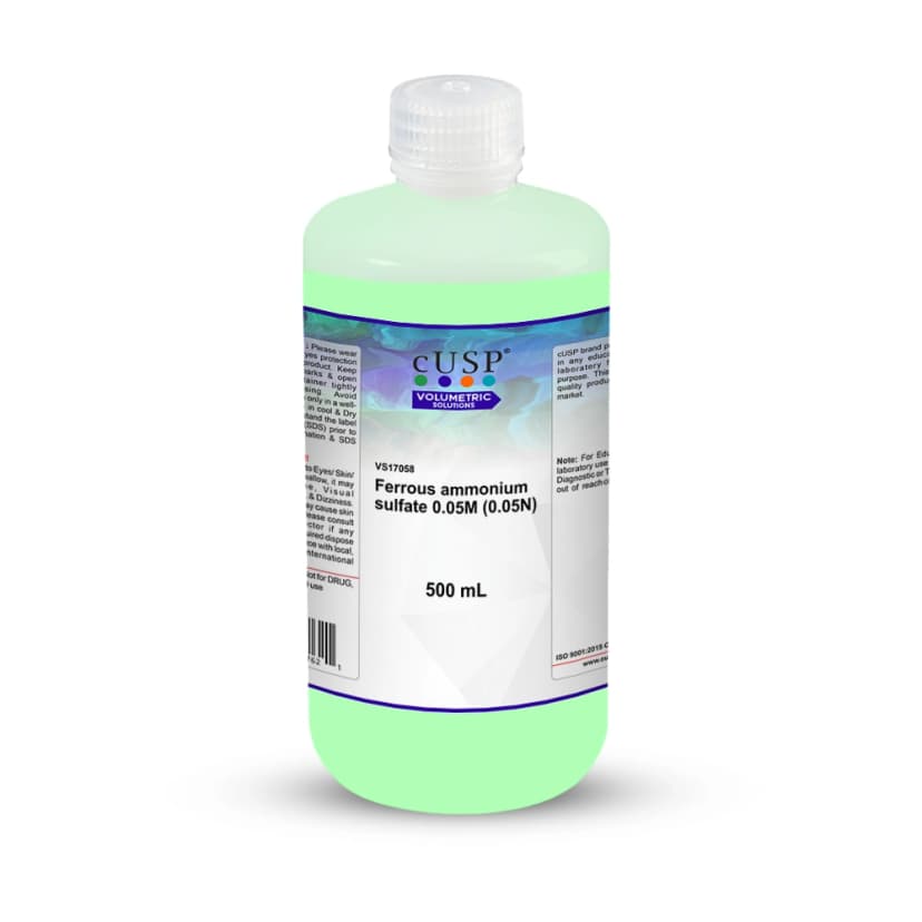 Ferrous Ammonium Sulfate 0.050M (0.05N) - 500mL