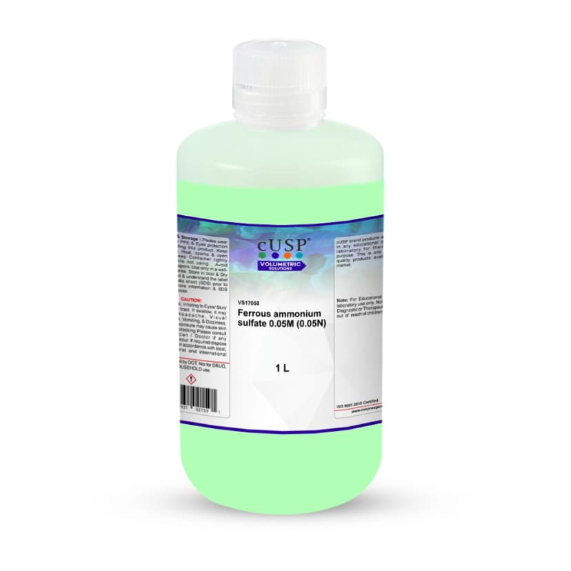 Ferrous Ammonium Sulfate 0.050M (0.05N) - 1L