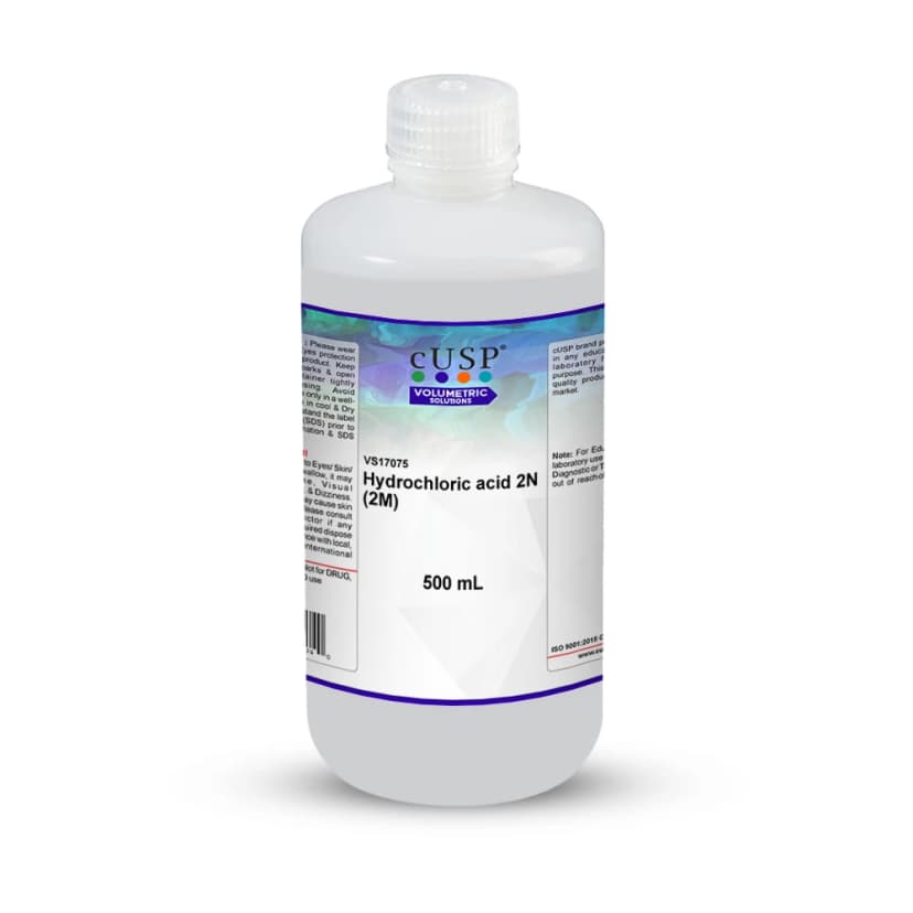 Hydrochloric Acid 2N (2M) - 500mL