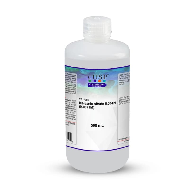 Mercuric Nitrate 0.0141N (0.0071M) - 500mL