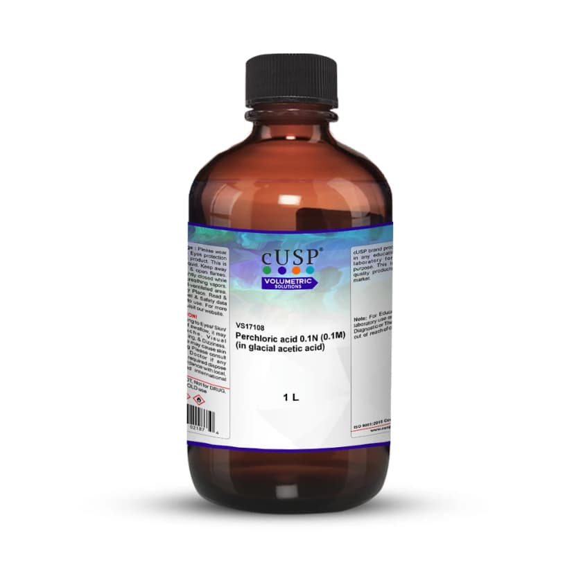 Perchloric Acid 0.100N (0.100M) In Glacial Acetic Acid - 1L