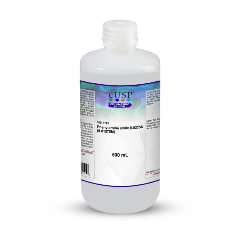 Phenylarsine Oxide 0.0375N (0.01875M) - 500mL