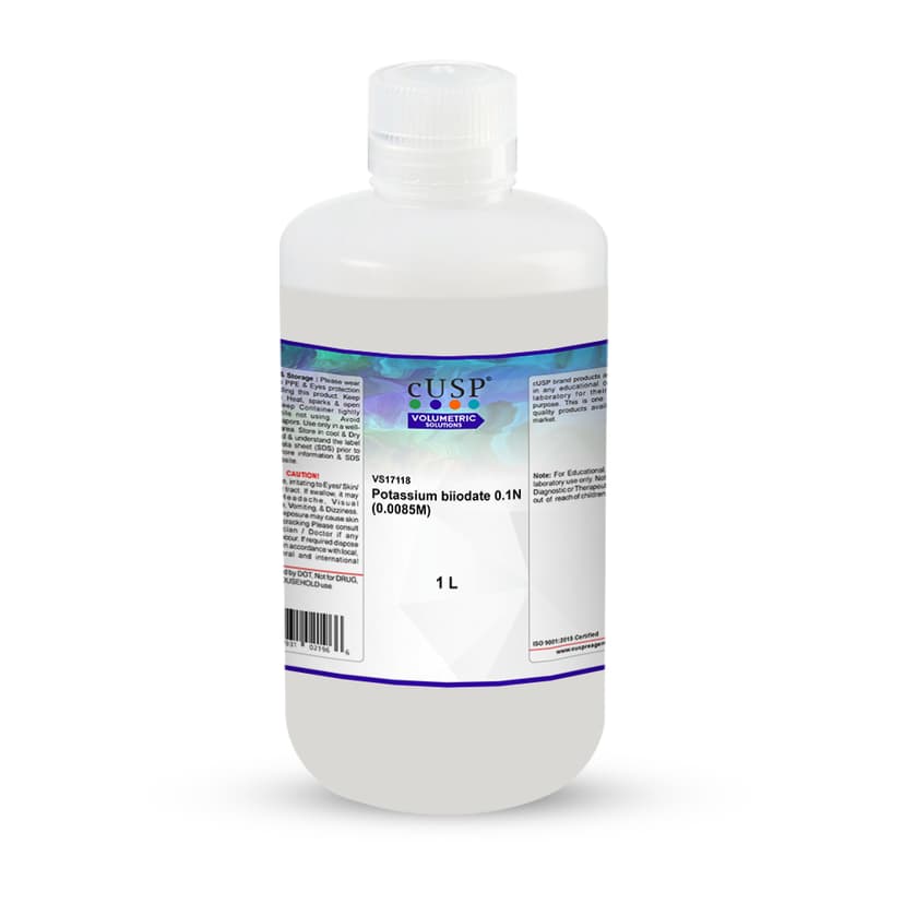 Potassium Biiodate 0.100N (0.0085M) - 1L
