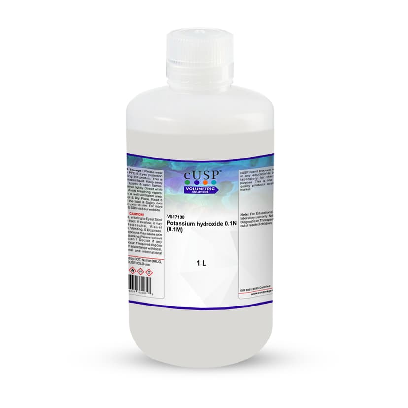 Potassium Hydroxide 0.100N (0.100M) - 1L