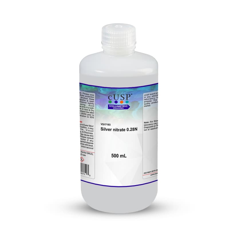 Silver Nitrate 0.280N - 500mL