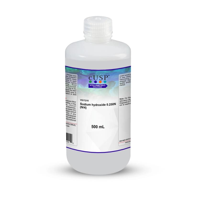 Sodium Hydroxide 0.250N (N/4) - 500mL