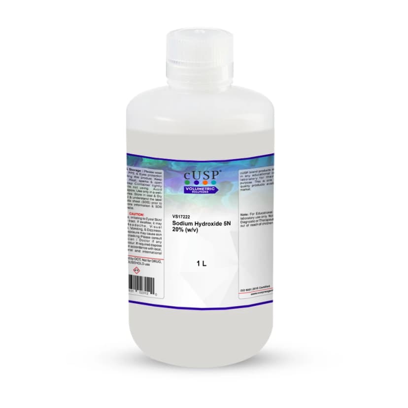 Sodium Hydroxide 5N 20% (w/v) - 1L
