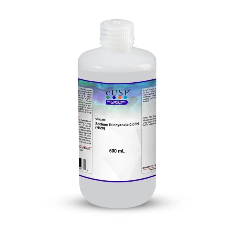 Sodium Thiocyanate 0.050N (N/20) - 500mL