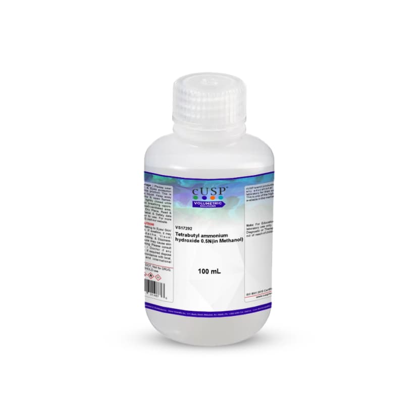 Tetrabutylammonium hydroxide 0.5 N in Methanol - 100mL