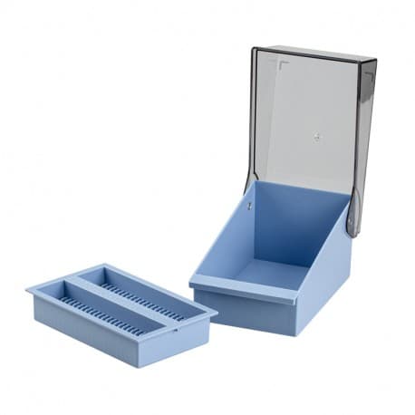 SLIDEFILE STORAGE SYSTEM. 100 POSITIONS. BLUE