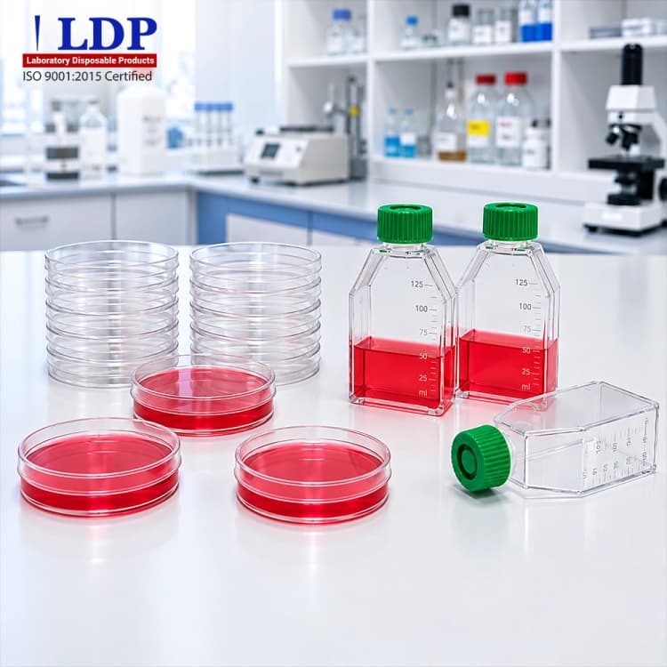 How to Choose the Right Culture Vessel: Petri Dish vs. Cell Culture Flask