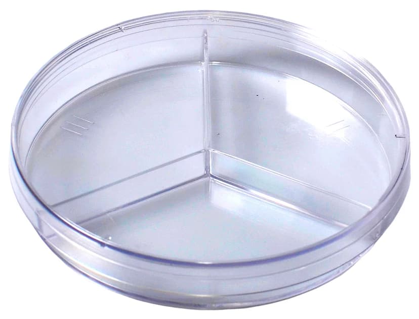 100 x 15 Tri-Plate Petri Dish, Stackable