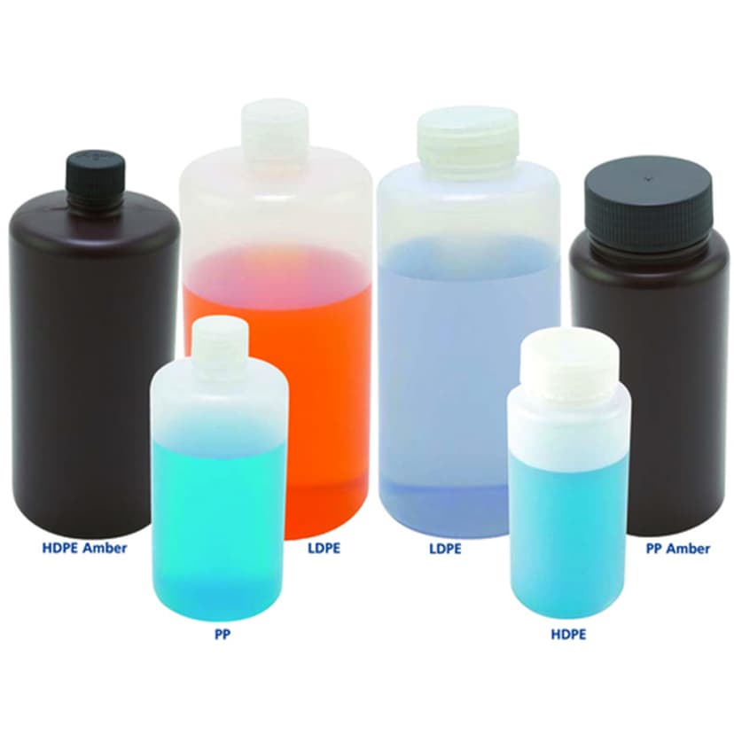 Bottle WM Bulk w Caps, HDPE 16oz, 100/CS