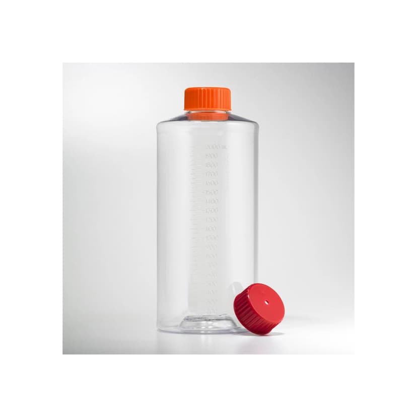 Corning 850cm Polystyrene Roller Bottle with Easy Grip Cap, Sterile,1/Bag, 40/Case
