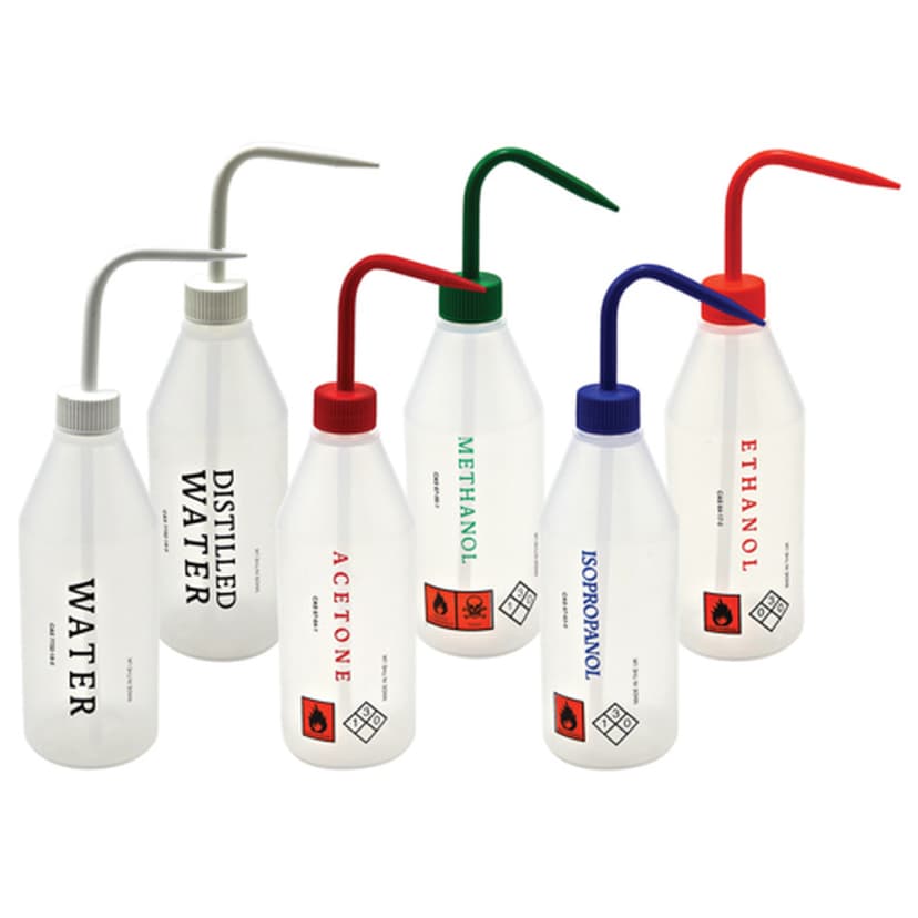 Washbottle Sloped NM Methanol, LDPE 500m, 5/CS