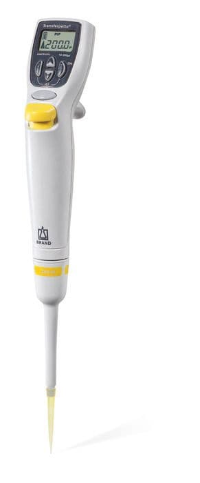Transferpette electronic single channel 250-5000µL (0.25-5mL), w/o charger