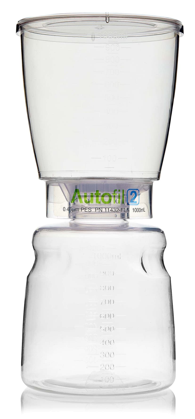 Autofil® 2 Sterile Disposable Bottle Top Vacuum Filter Units with 0.22 µm Sterilizing PES Membrane, 1000 mL, 12/CS