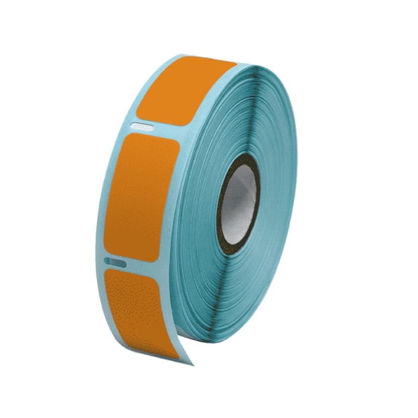Label Roll, Cryo, Direct Thermal, 51x19mm, for Large Tubes, Racks and Boxes, Orange