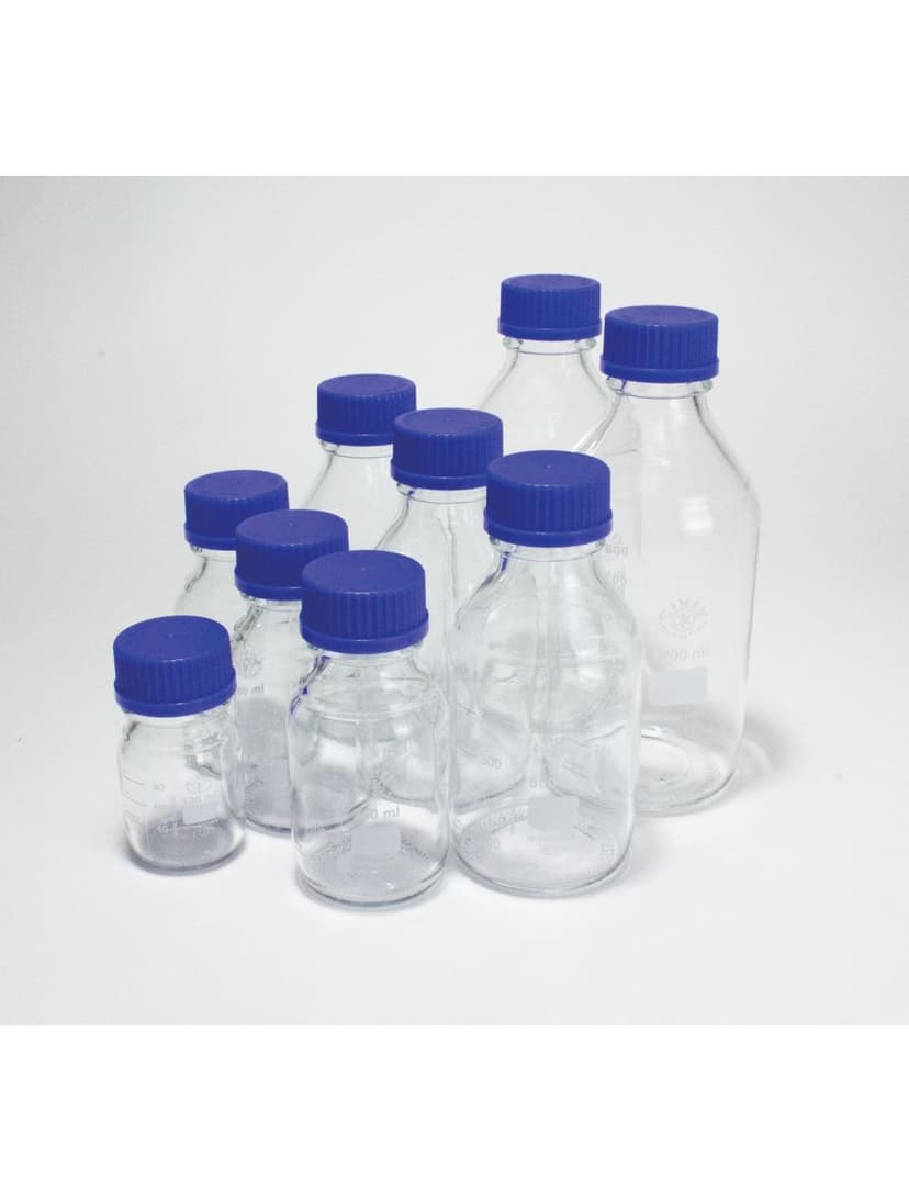 MEDIA / STORAGE BOTTLE, SQUARE, PET WITH PP CAP, 500ML